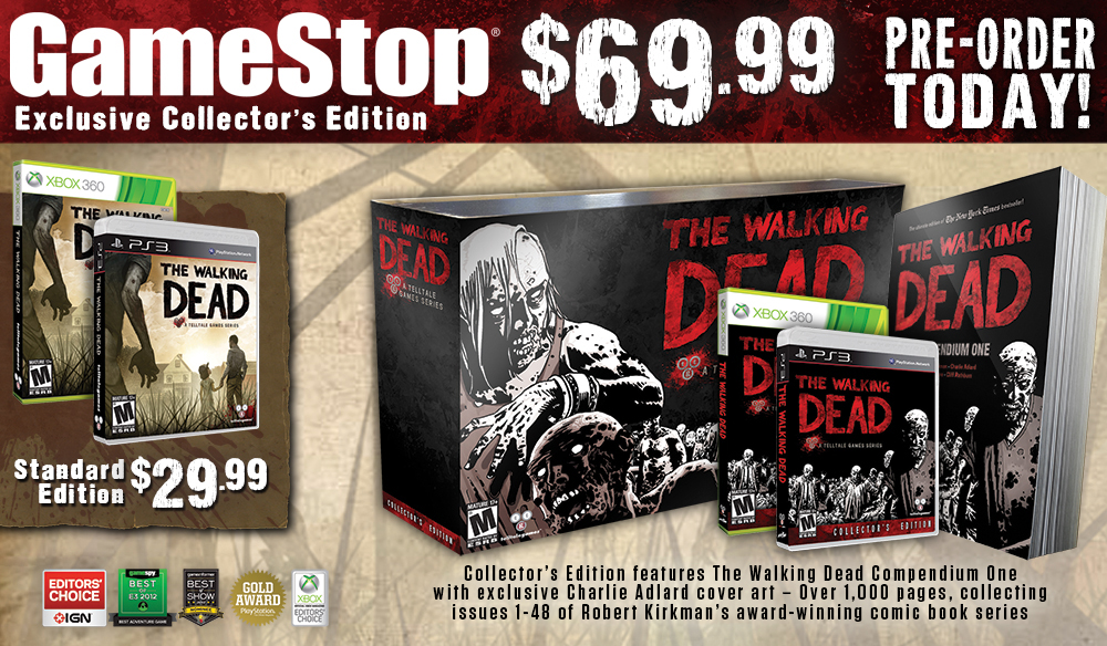 Telltale S The Walking Dead Getting Gamestop Exclusive Collector S Edition Pixel Related